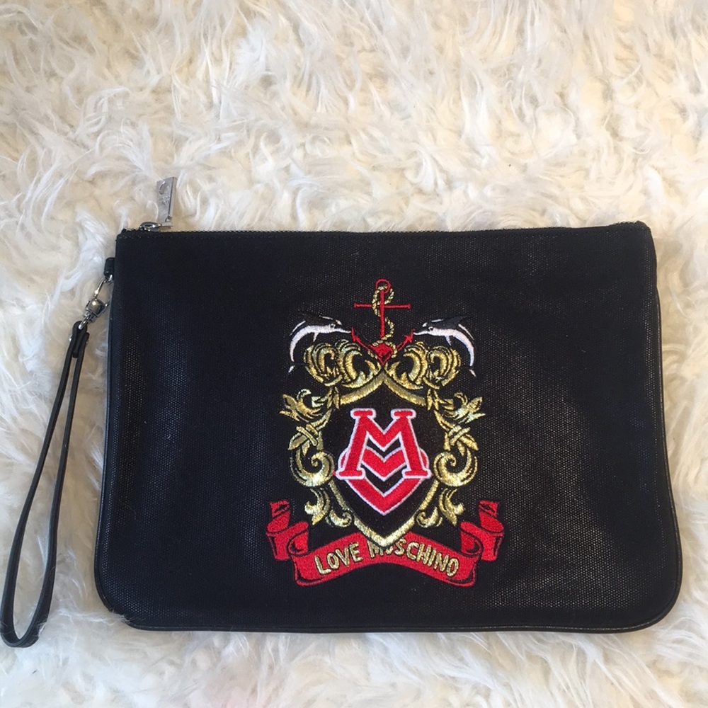 Authentic Love Moschino oversized clutch